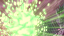 Zygarde usando agrupamiento para dispersar sus células.