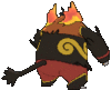 Imagen posterior de Emboar en Pokémon X, Pokémon Y, Pokémon Rubí Omega, Pokémon Zafiro Alfa, Pokémon Sol, Pokémon Luna, Pokémon Ultrasol y Pokémon Ultraluna