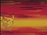 Pikachu usando agilidad.