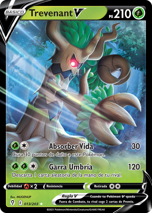Trevenant V (Cielos Evolutivos TCG) - WikiDex, la enciclopedia Pokémon