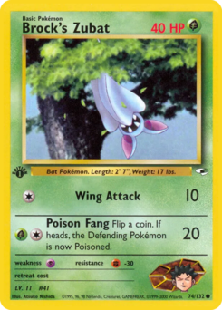 Carta de Brock's Zubat