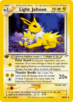 Carta de Light Jolteon