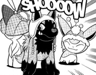 Ruru estrenando gorro junto a Nana y Kiki/Coco.