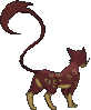 Imagen posterior de Liepard variocolor en Pokémon X, Pokémon Y, Pokémon Rubí Omega, Pokémon Zafiro Alfa, Pokémon Sol, Pokémon Luna, Pokémon Ultrasol y Pokémon Ultraluna