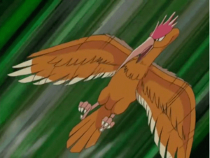 Fearow usando Ráfaga de Aire/Tornado.