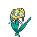 Icono de Florges flor amarilla en Pokémon Escarlata y Púrpura