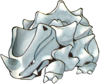 Rhyhorn en Pokémon Rojo y Verde.