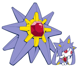 Gijinka Starmie de aimaina Miku en The Pokémon Inside My Heart.