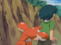 Corphish usando agarre.