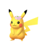 Pikachu con una corona de flores GO.png
