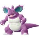 Imagen de Nidoking en Pokémon: Let's Go, Pikachu! y Pokémon: Let's Go, Eevee!
