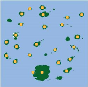 Localización de Isla Mandarín/Mandarina (norte).