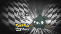 Trubbish en el segmento "¿Quién es ese Pokémon?/¿Cuál es este Pokémon?"