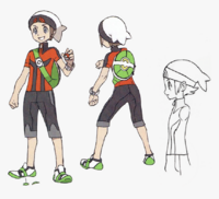Boceto de Bruno en Pokémon Rubí Omega y Zafiro Alfa.