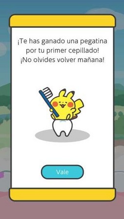 Pegatina por nuestro primer cepillado.