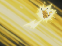 Pikachu usando rayo.