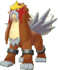 Imagen de Entei en Pokémon Espada y Pokémon Escudo