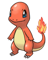 Charmander en Pokémon Mundo misterioso: Equipo de rescate rojo y Equipo de rescate azul.