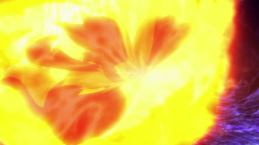 Delphox usando nitrocarga.