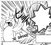 Ivysaur de Marco usando látigo cepa en Cartas Pokémon GB: El Comic.