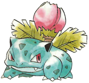 Ivysaur en Pokémon Rojo y Pokémon Verde.