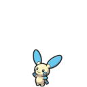 Icono de Minun en Pokémon Escarlata y Púrpura