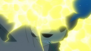 Pangoro salvaje usando puño trueno.