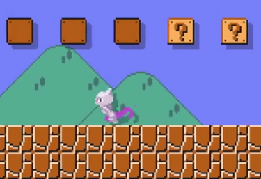Sprite de Mewtwo en Super Mario Maker
