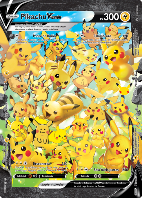 Pikachu V-UNIÓN (SWSH Promo 139 TCG) - WikiDex, la enciclopedia Pokémon