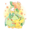 Pegatina Pikachu y Lilligant primavera 23 GO.png