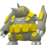 Imagen de Rhyperior variocolor hembra en Pokémon Diamante Brillante y Pokémon Perla Reluciente