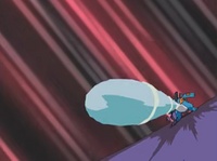 Swampert usando hidrobomba.