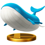 Trofeo de Wailord en SSB4 para Wii U.