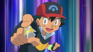 Ash, personaje doblado desde la decimotercera temporada para Hispanoamérica.