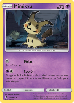 Carta de Mimikyu
