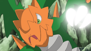 Druddigon usando Cuchillada.
