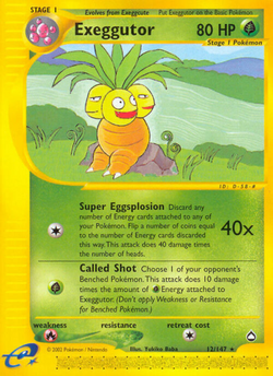 Exeggutor (Aquapolis 12 TCG) - WikiDex, la enciclopedia Pokémon