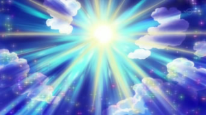... e impacta en el cielo, intensificando el sol.