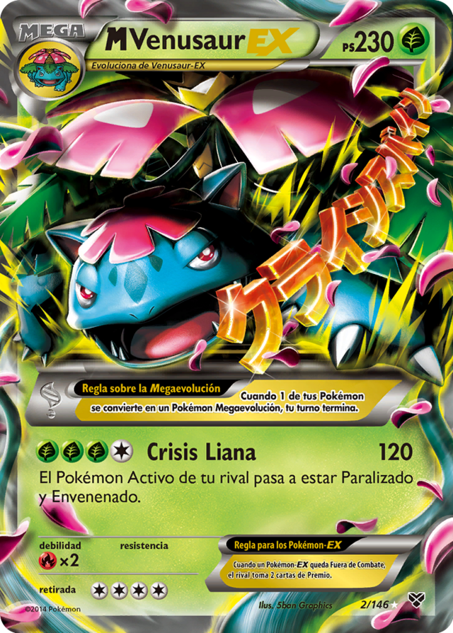 M Venusaur-EX (XY TCG) - WikiDex, la enciclopedia Pokémon