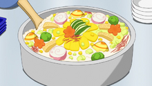 Chirashizushi con varias setas aroma.