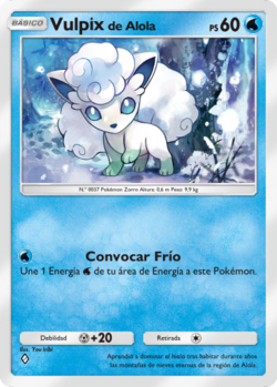 Carta de Vulpix de Alola