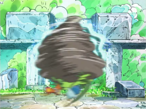 Dusknoir usando giro rápido.