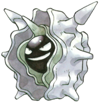Cloyster en Pokémon Rojo y Verde.