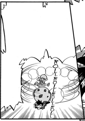 Miltank de Blanca usando Rodada/Rodar.