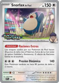 Snorlax de Paul (SV Promo 184 TCG)