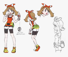 Boceto de Aura en Pokémon Rubí Omega y Zafiro Alfa.