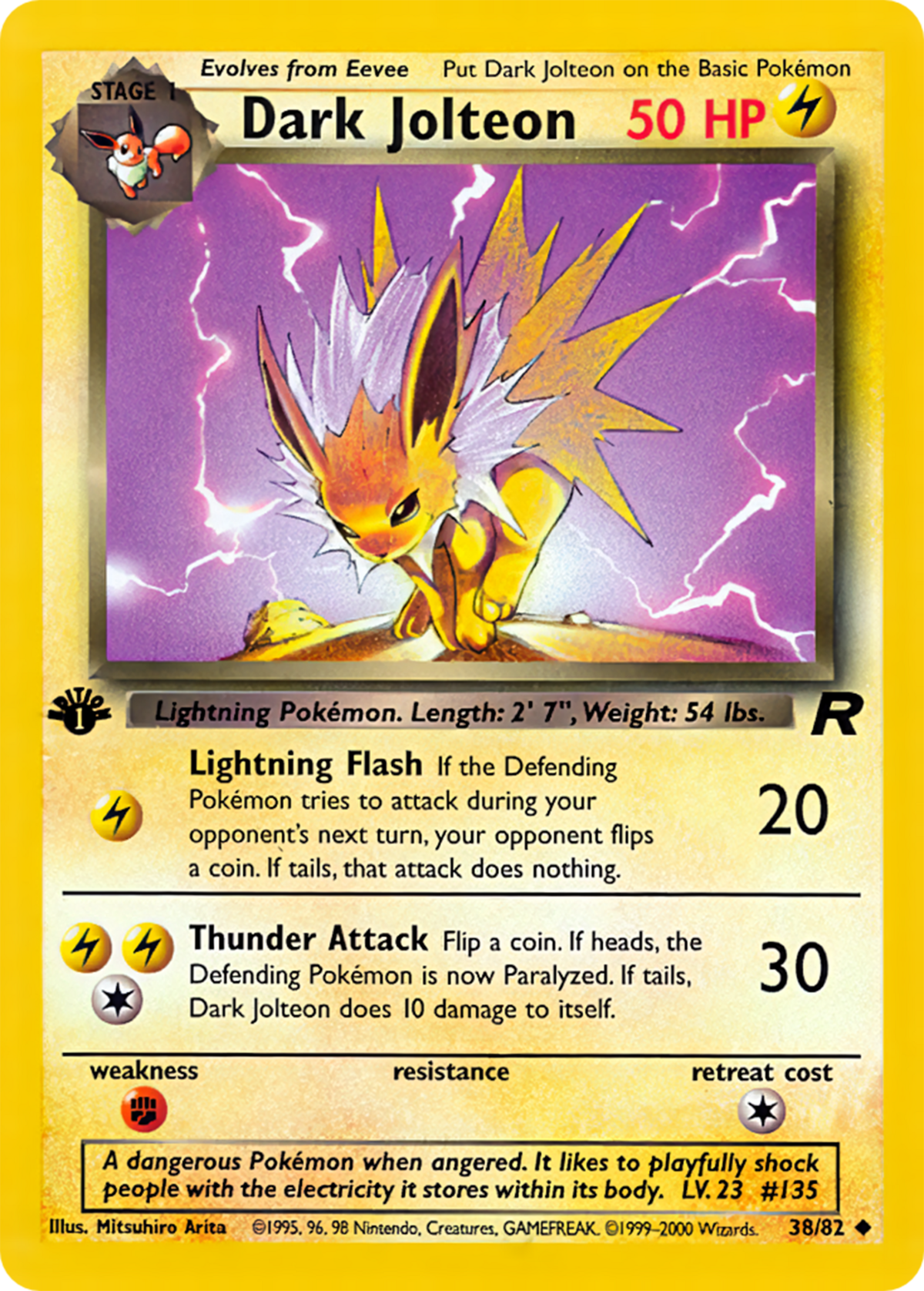 Dark Jolteon (Team Rocket TCG) - WikiDex, la enciclopedia Pokémon