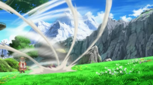 Mawile usando viento feérico.