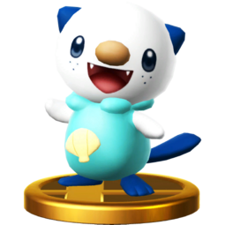 Trofeo de Oshawott en SSB4 para Wii U.