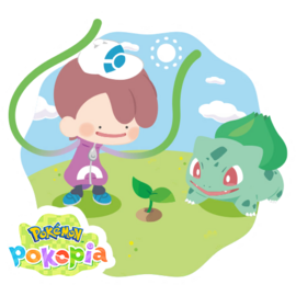 Pegatina de Ditto y Bulbasaur.